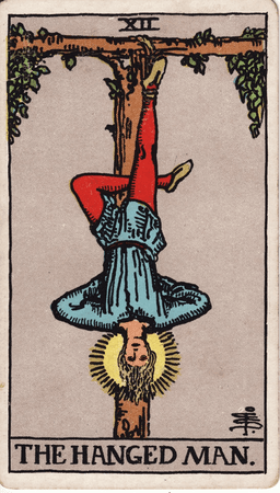 Obješeni tarot karta
