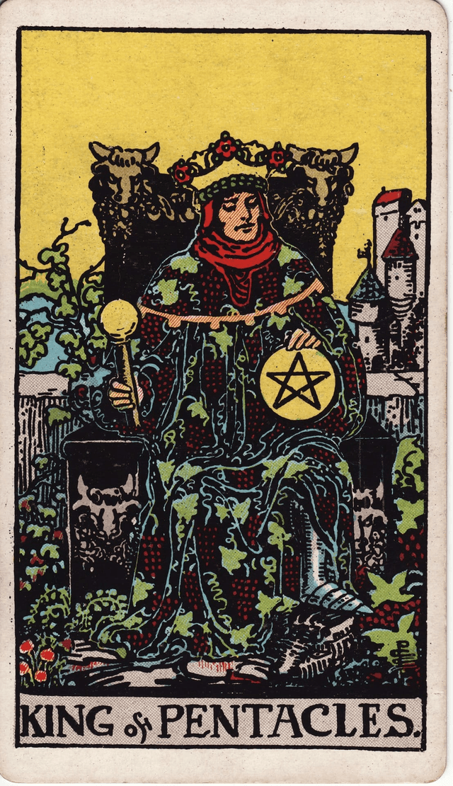 Kralj Pentakli tarot karta