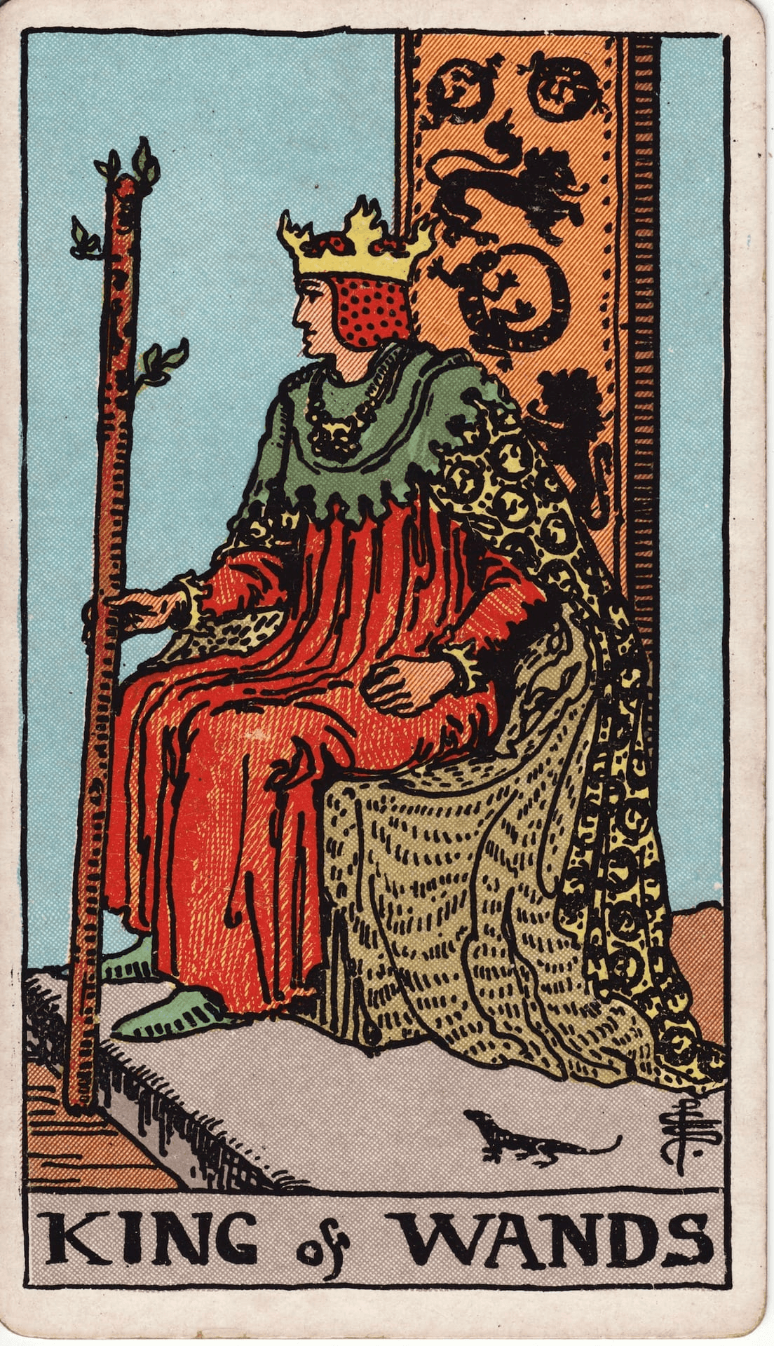 Kralj Štapovi tarot karta
