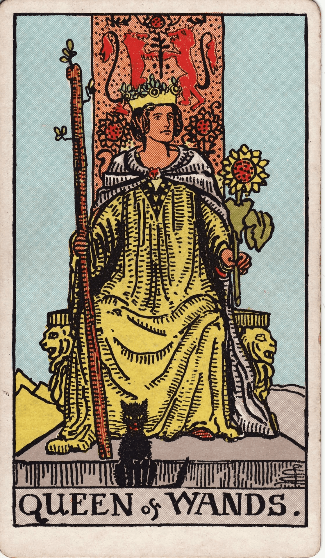 Kraljica Štapovi tarot karta
