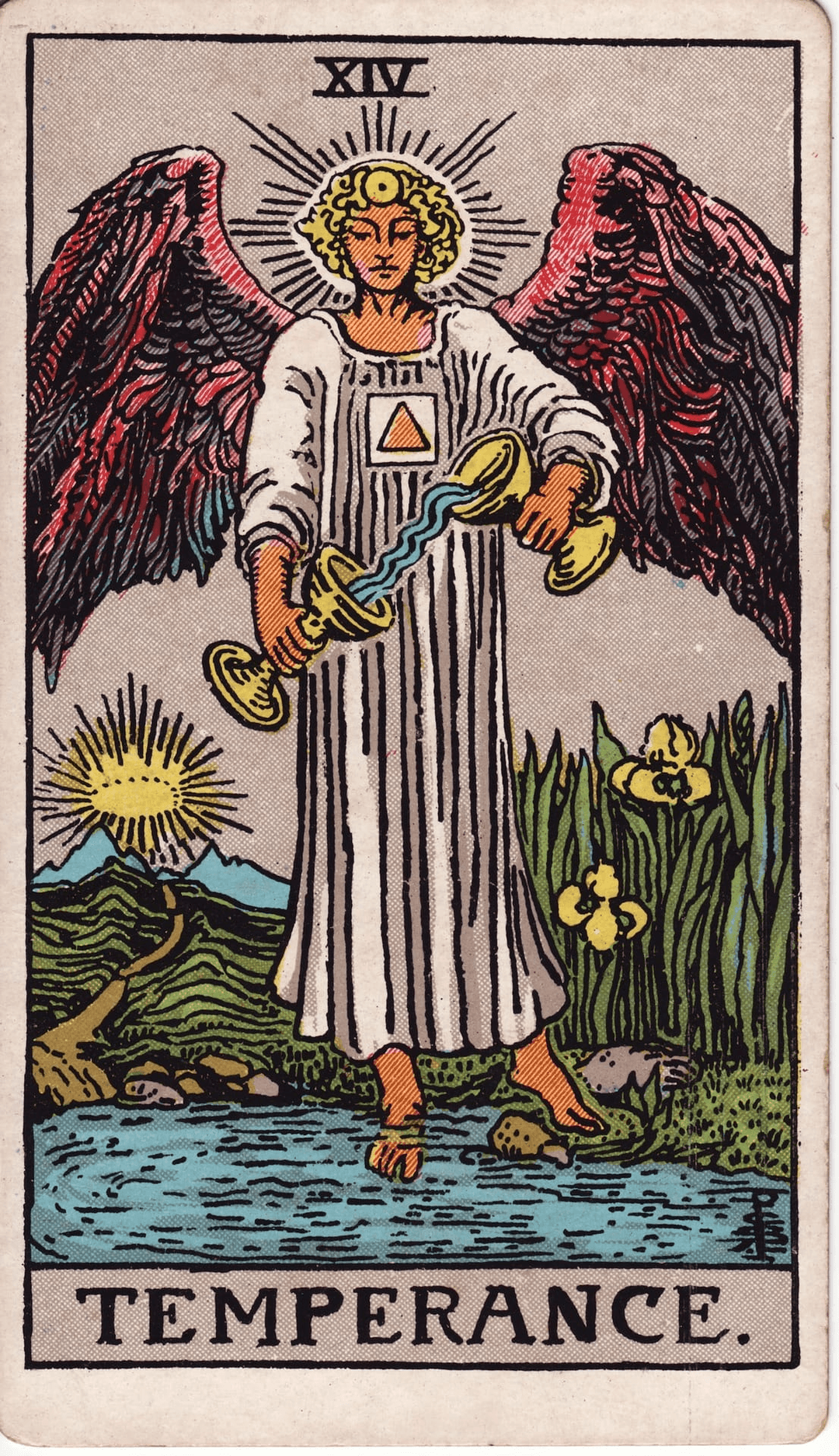 Umjerenost tarot karta — adut znaka Strijelac