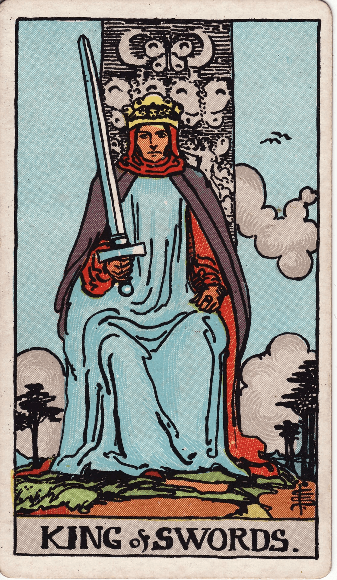 Kralj Mačevi tarot karta