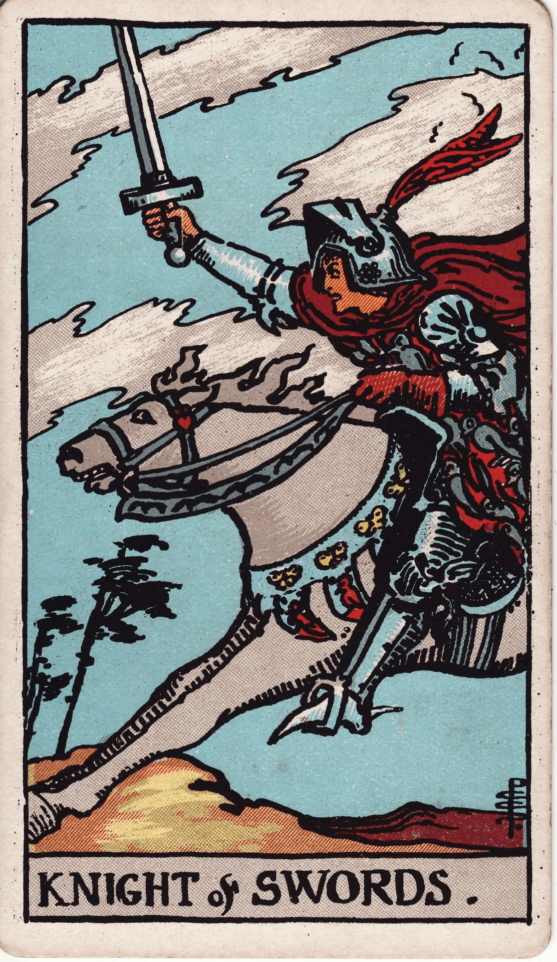 Vitez Mačevi tarot karta