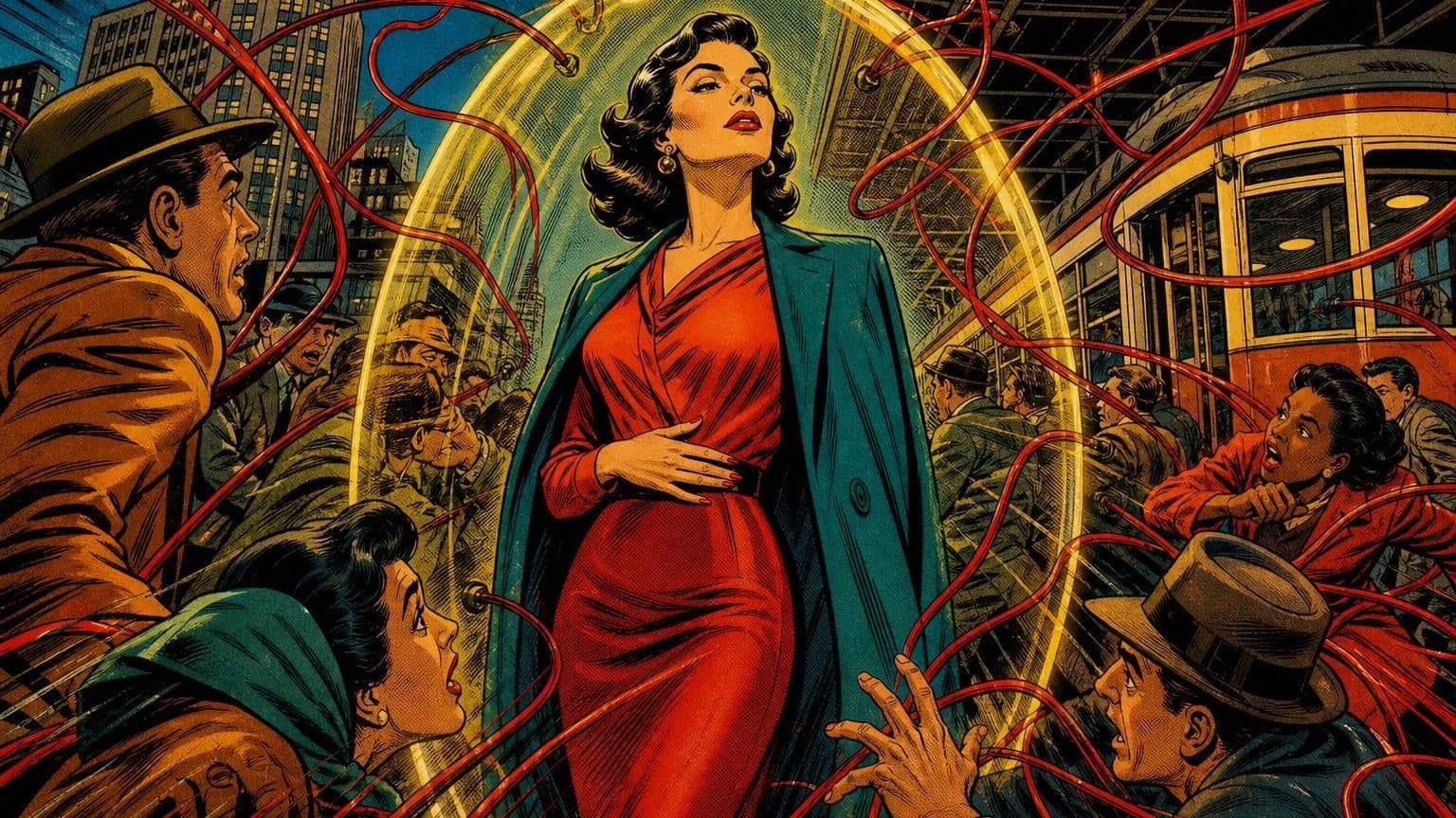 Retro strip ilustracija uz poruku dana „Ramena prije presude”