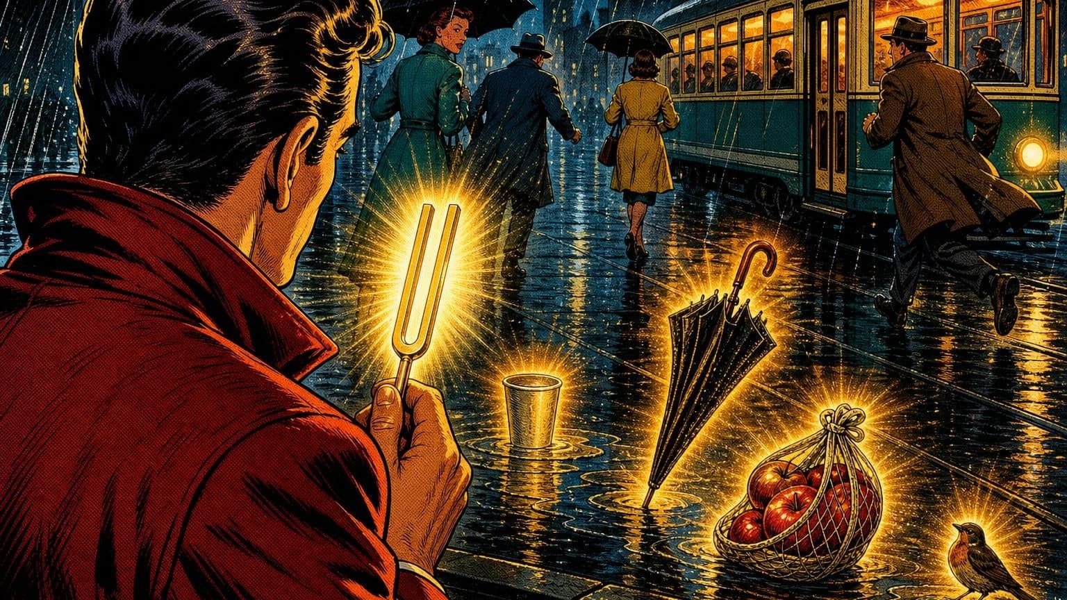 Retro strip ilustracija uz poruku dana „Tvoja vlastita nota”